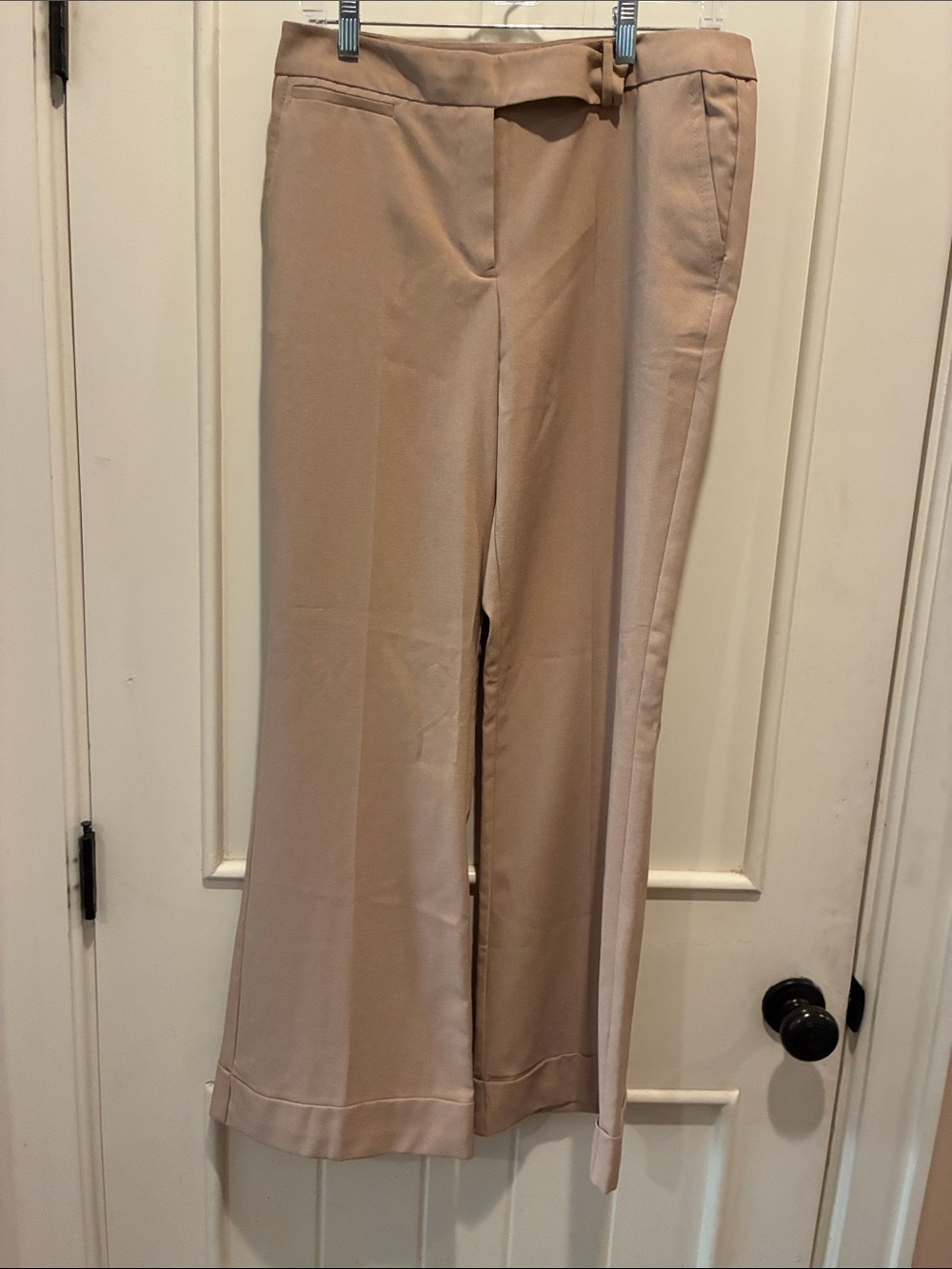 New York & Company Beige Wide-Leg Dress Pants